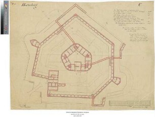 Fort Hartenberg [der Festung Mainz], Blatt C 9: Großes Werk.