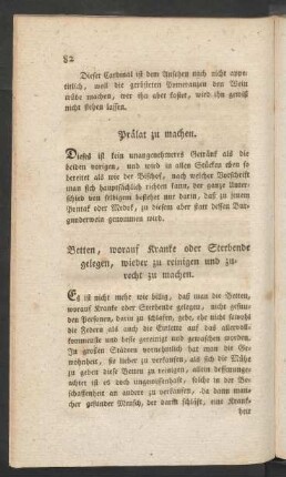 Prälat zu machen.