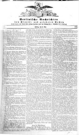 Berlinische Nachrichten von Staats- und gelehrten Sachen. 1857,5/6