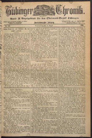 19. August (Nro. 192) - 25. August (Nro. 197)