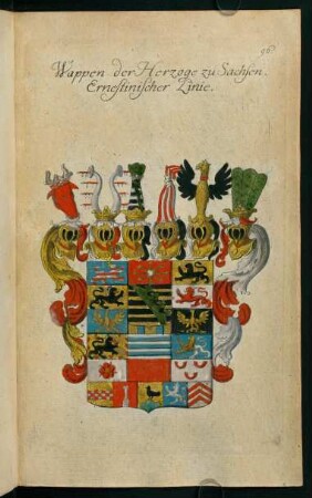 96, Wappen der Herzoge zu Sachsen, Ernestinischer Linie