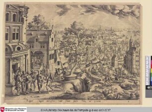 [Abschied von Sara und Tobias vor Raguëls Haus; Farewell of Sarah and Tobias in front of Raguel's House]