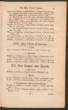 XIX. Die Oboe d'Amour