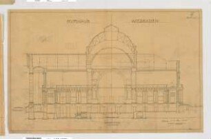 Thiersch, Friedrich von; Wiesbaden; Kurhaus - Wandelhalle (Schnitt)