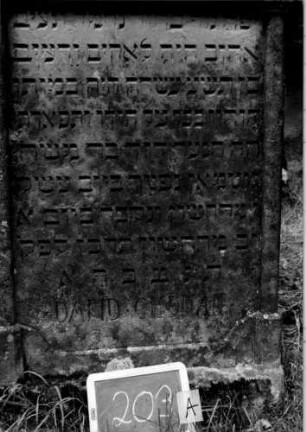 Grabstein 203 [Nir S. 126 Nr. 13.06]: Grabstein 203A [Nir S. 126 Nr. 13.06]