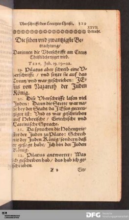 Die siben und zwantzigste Betrachtung [...].