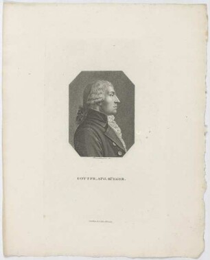 Bildnis des Gottfr. Aug. Bürger