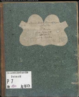 Zivilstandsregister der Munizipalität Sassenberg (GAHT 1813). (Gemeinde: Sassenberg, Kreis Warendorf)