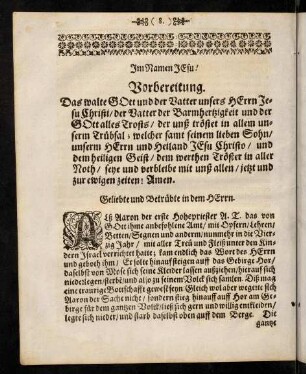 8-13, Vorbereitung. - Eingang.