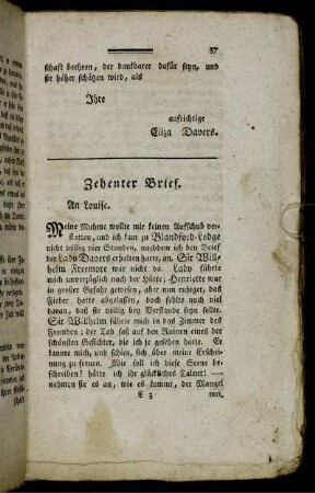 Zehenter Brief. - Funfzehnter Brief.
