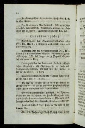 14-15, I. Staatswirthschaft