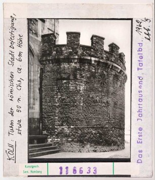 Köln: Turm der römischen Stadtbefestigung