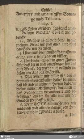 [Am zwey und zwanzigsten Sontage nach Trinitatis]