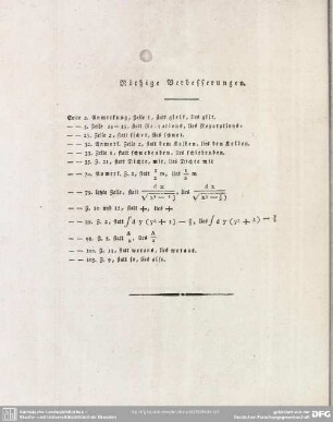 Nöthige Verbesserungen