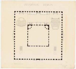 Zeughaus, Berlin Wiederaufbau: Grundriss Obergeschoss 1:200