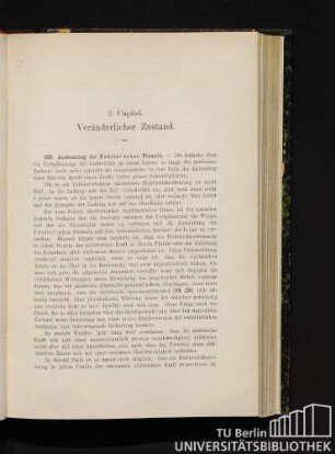 2. Capitel. Veränderlicher Zustand.