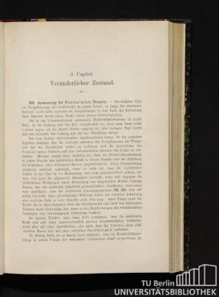 2. Capitel. Veränderlicher Zustand.