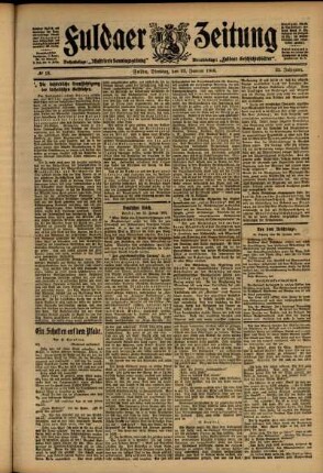 Ausgabe vom Dienstag, den 23. Januar 1906.