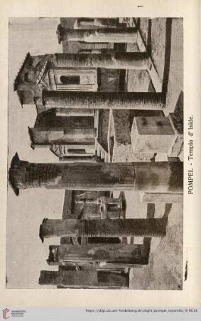 Pompei. – Tempio d’Iside. – Temple d’Isis – The Temple to Iside – Isis-Tempel