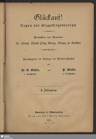 9.1889: Glückauf : Zeitschrift des Erzgebirgsvereins