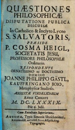 Quaestiones philosophicae