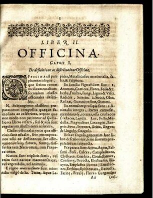 Liber II. Officina