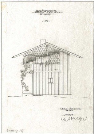 Gsaenger, Gustav; Hohenburg bei Lenggries (Bayern); Bierschänke, Instandsetzung und Umbau - Ostseite (Ansicht)