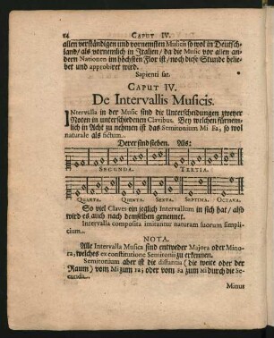 Caput IV. De Intervallis Musicis.