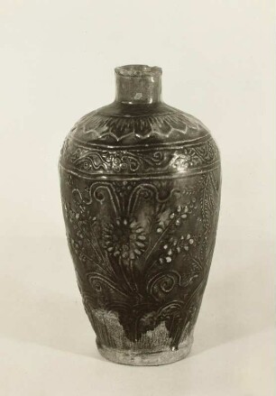 Vase, farbig glasiert