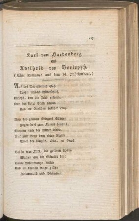 Karl von Hardenberg und Adelheid von Berlepsch