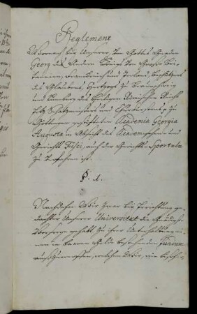 Reglement zum Akademischen- und Gerichts-Fiskus sowie den Gerichtssporteln [-nebengebühren].