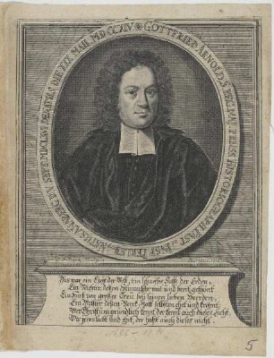 Bildnis des Gottfried Arnold