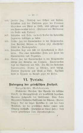 VI. Periode. Untergang der griechischen Freiheit