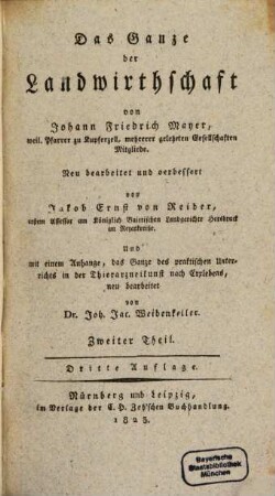 Das Ganze der Landwirthschaft, 2
