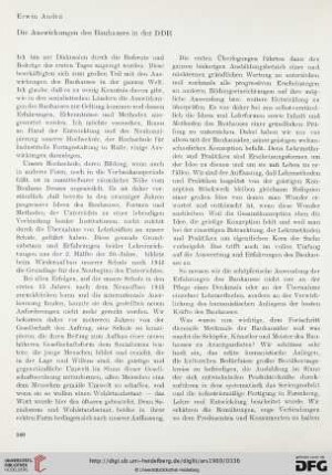 3: Die Auswirkungen des Bauhauses in der DDR