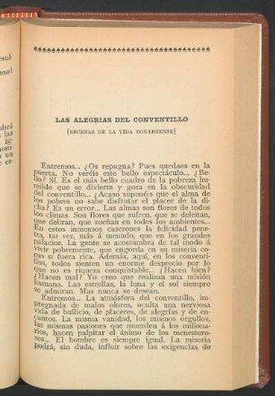 Las alegrías del conventillo : (Escenas de la vida Bonarrense)