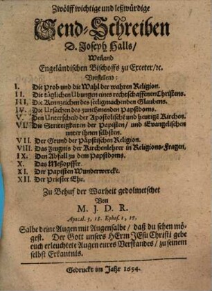 Sendschreiben