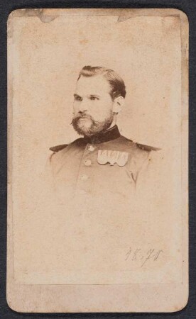 Porträt von Carl Christian Bilkenroth in Uniform : Porträt von Carl Christian Bilkenroth in Uniform. Visitfoto
