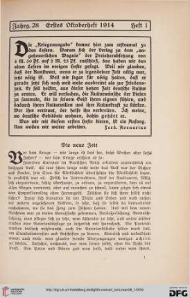 28: Die neue Zeit