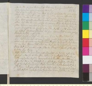 Brief von Rapp, Gottlob Heinrich an Goethe, Johann Wolfgang von