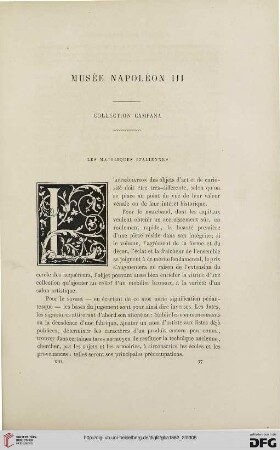 13: Musée Napoléon III, collection Campana, [5], Les majoliques italiennes