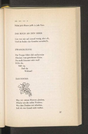 Nicht jede Blume paßt in jede Vase.