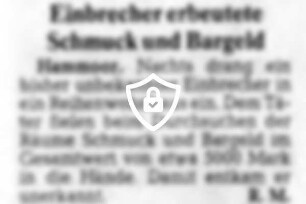Einbrecher erbeutete Schmuck und Bargeld