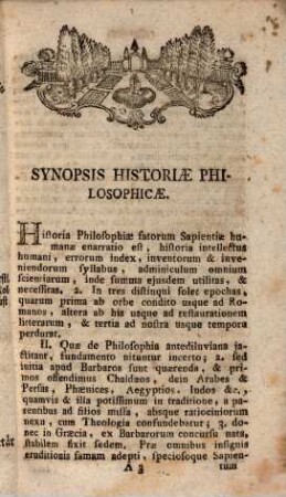 Materia tentaminis ex philosophia universa