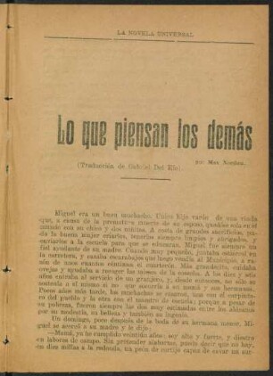 Lo que piensan los demás