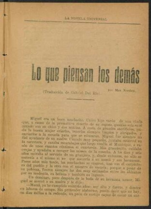 Lo que piensan los demás