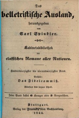 Das Fideicommiß, 5/9
