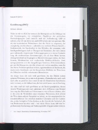 Fundstücke.