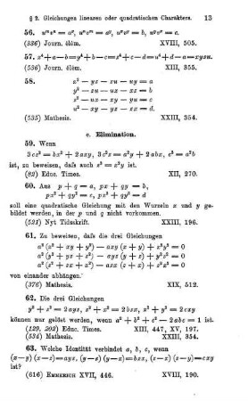 e. Elimination.