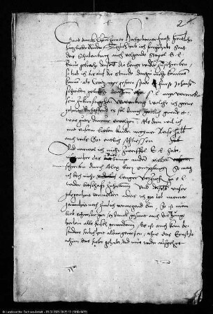 Georg III. an Fürst Joachim, seinen Bruder